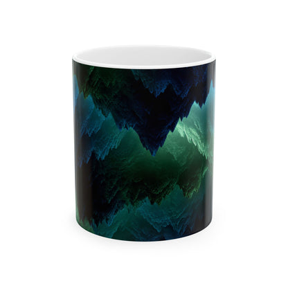 Earth Element Capricorn Mug | ♑ Mountain Aesthetic | Psychedelic Ceramic Coffee Cup