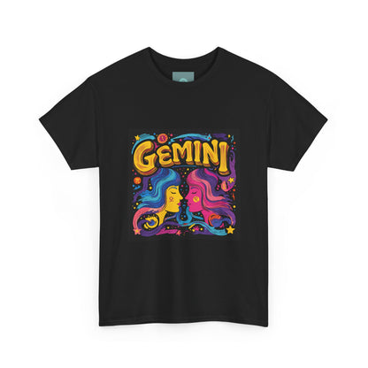 Gemini Unisex Heavy Cotton Tee - Celebrate Your Zodiac Sign, Astrology Shirt, Horoscope Gift, Stylish Graphic Tee, Birthday Gift
