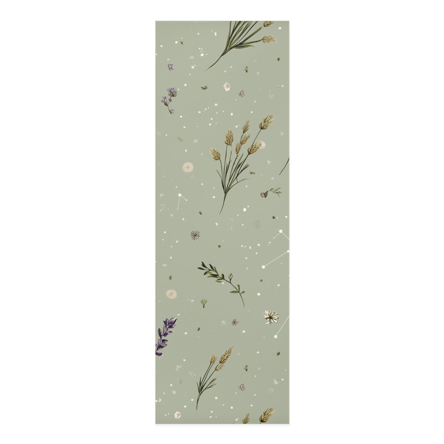 Botanical Foam Yoga Mat for Mindful Practice, Eco-friendly Exercise Mat, Yoga Accessory, Gift for Fitness Lovers, Meditation Mat