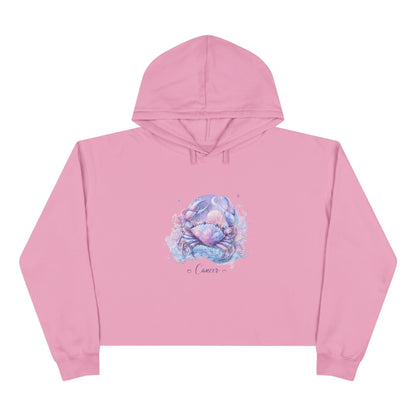Cancer Zodiac Crop Hoodie, Astrology Sweatshirt, Horoscope Hoodie, Gift for Cancer, Feminine Astrology Top