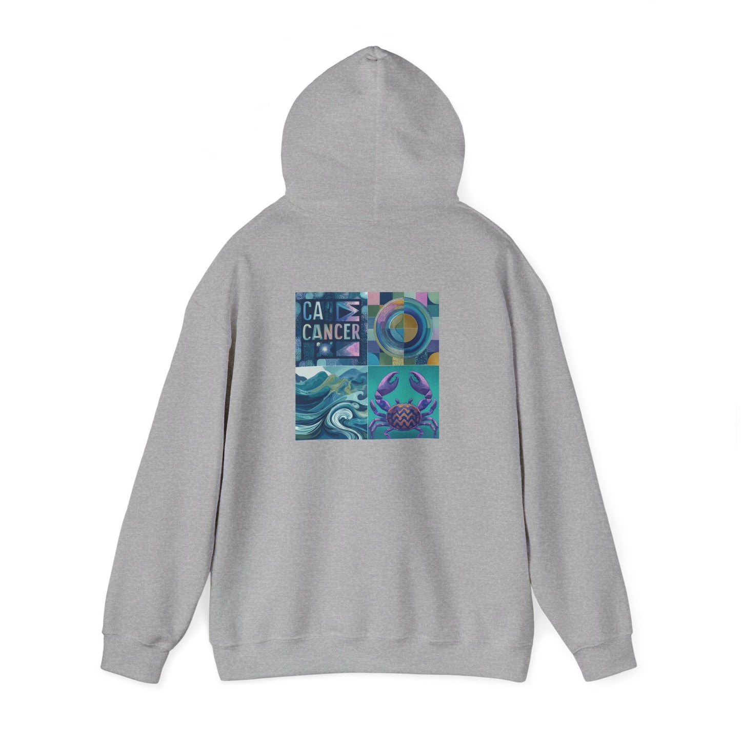 Cancer Awareness Hooded Sweatshirt, Unisex Hoodie, Supportive Gift, Comfortable Sweatshirt, Empowerment Apparel, Zodiac Print