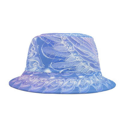 Water Element Blue Ocean Waves Bucket Hat - Elemental Flow Summer Hat, Aquatic Energy Gift, Celestial Tide Design