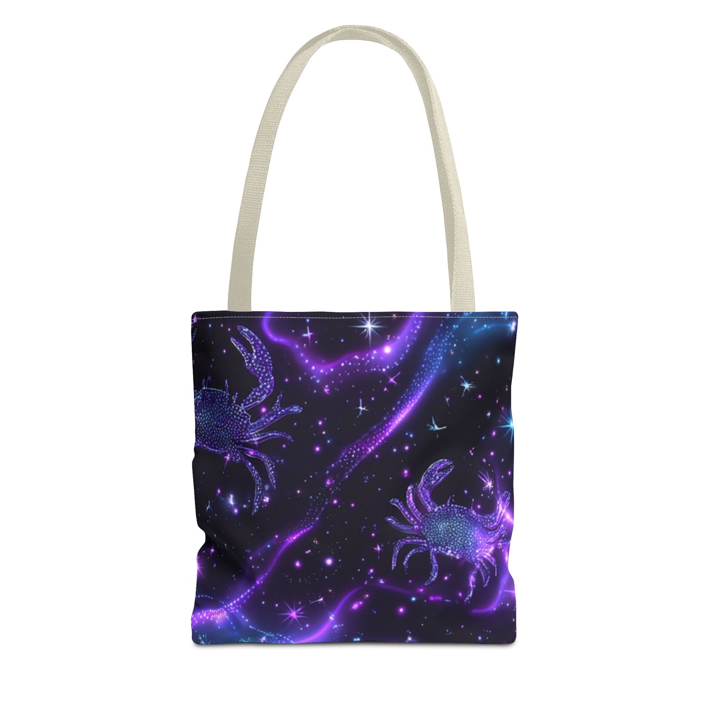 Water Element Cancer Tote Bag | ♋ Cosmic Crab | Psychedelic Shopping Bag