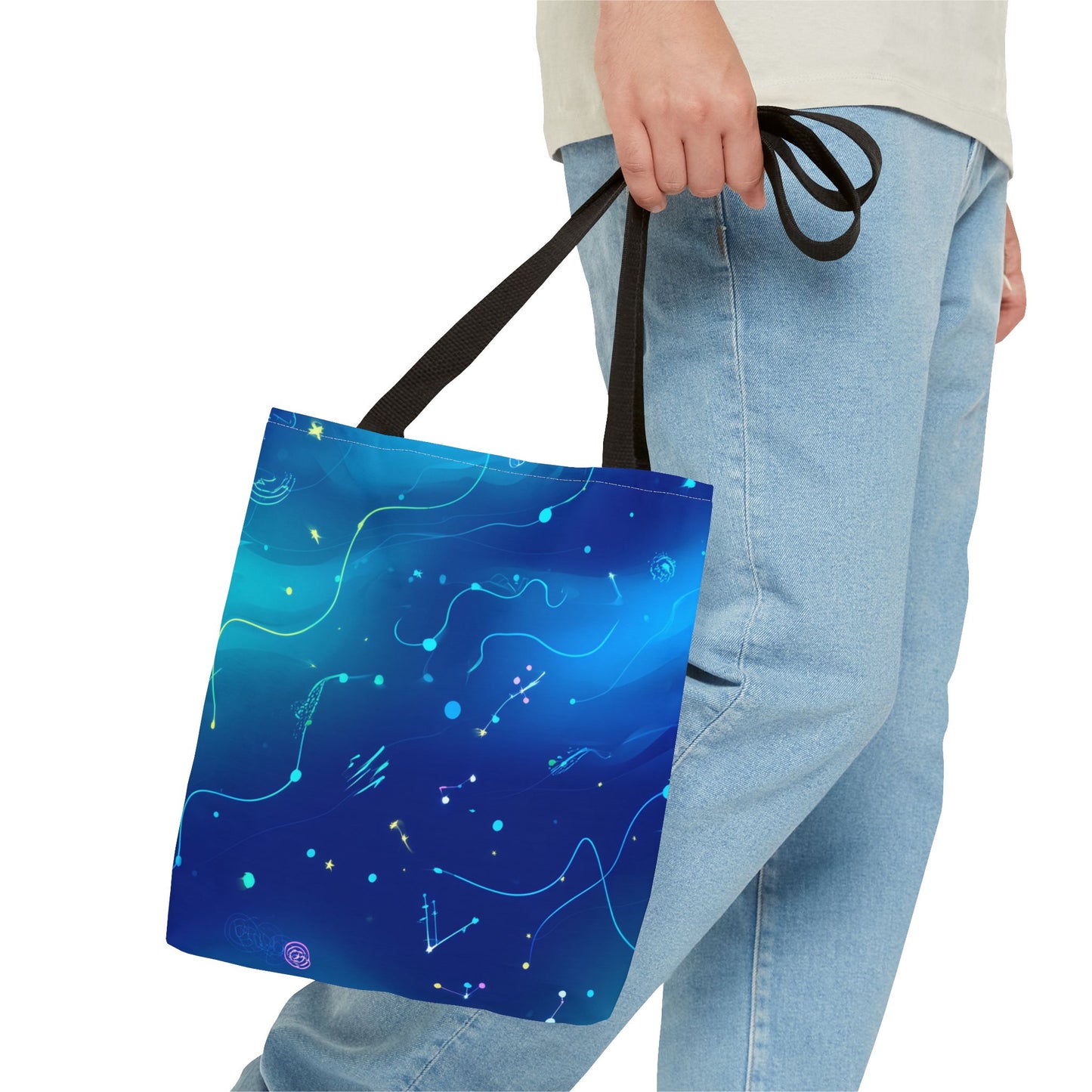 Celestial Tote Bag, Cosmic Tote, Universe Shopper, Astral Bag, Galaxy Gift, Starry Accessory