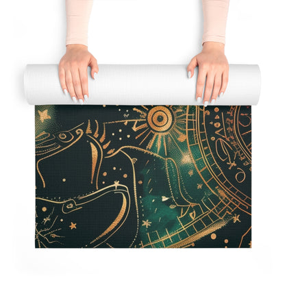 Celestial Yoga Mat - Astrological Design for Mindful Practice