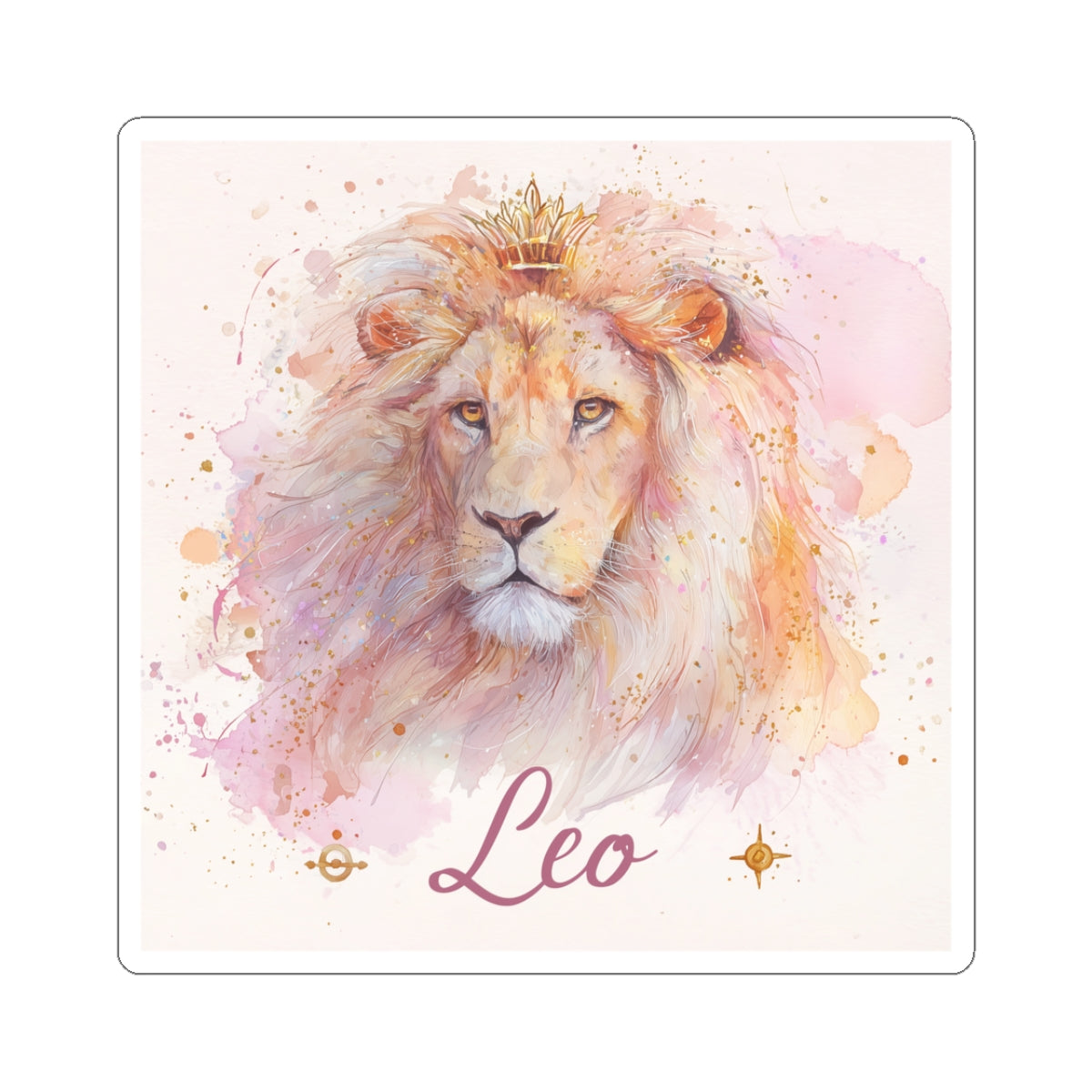 Leo Zodiac Kiss-Cut Stickers, Astrology Decor, Personality Gift, Horoscope Stickers, Zodiac Sign Art, Unique Leo Gifts