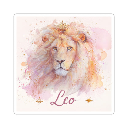 Leo Zodiac Kiss-Cut Stickers, Astrology Decor, Personality Gift, Horoscope Stickers, Zodiac Sign Art, Unique Leo Gifts
