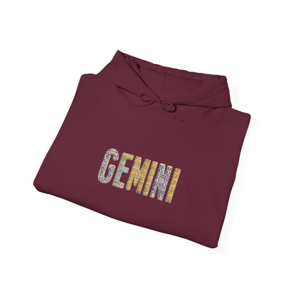 Gemini Zodiac Sweatshirt, Astrology Gift for Birthdays, Astrology Hooded Sweatshirt, Star Sign Apparel, Unisex Astrology Hoodie