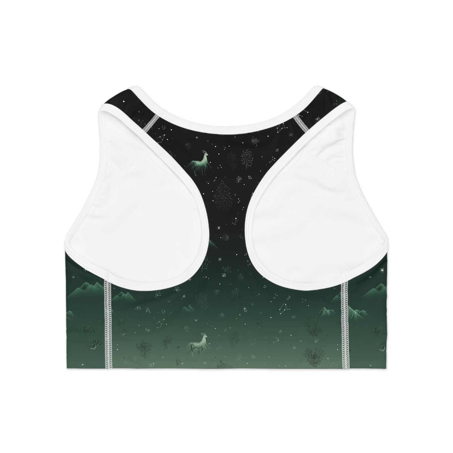 Unicorn Adventure Sports Bra, Moisture-Wicking Workout Top, Fitness Apparel, Activewear, Gift for Fitness Lover, Yoga Bra