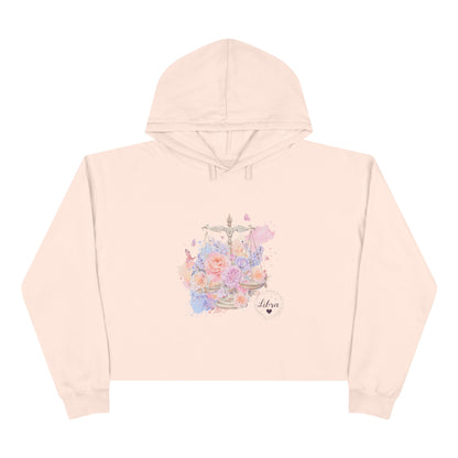 Floral Justice Crop Hoodie, Trendy Pullover, Women's Casual Wear, Gift for Her, Spring Fashion, Artistry in Apparel