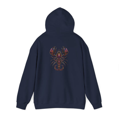 Water Element Scorpio Hooded Sweatshirt | ♏ Mystical Scorpion | Psychedelic Zodiac Hoodie