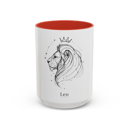 Leo Zodiac Coffee Mug - Astrology Lover Gift, Birthday Mug, Custom Star Sign, Horoscope Cup, Celestial Decor