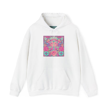 Colorful Floral Sweatshirt - Cozy Unisex Pullover for Spring, Fashionable Hoodie, Gift for Her, Boho Style, Casual Outfit