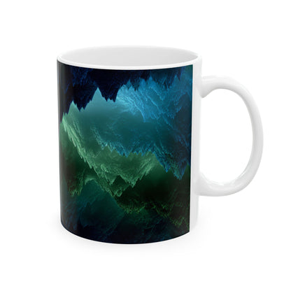 Earth Element Capricorn Mug | ♑ Mountain Aesthetic | Psychedelic Ceramic Coffee Cup