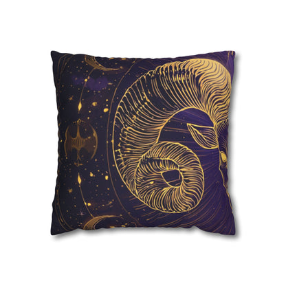Zodiac Aries Pillowcase - Celestial Home Decor, Astrology Gift, Boho Throw Pillow, Unique Bedding, Horoscope Pillows