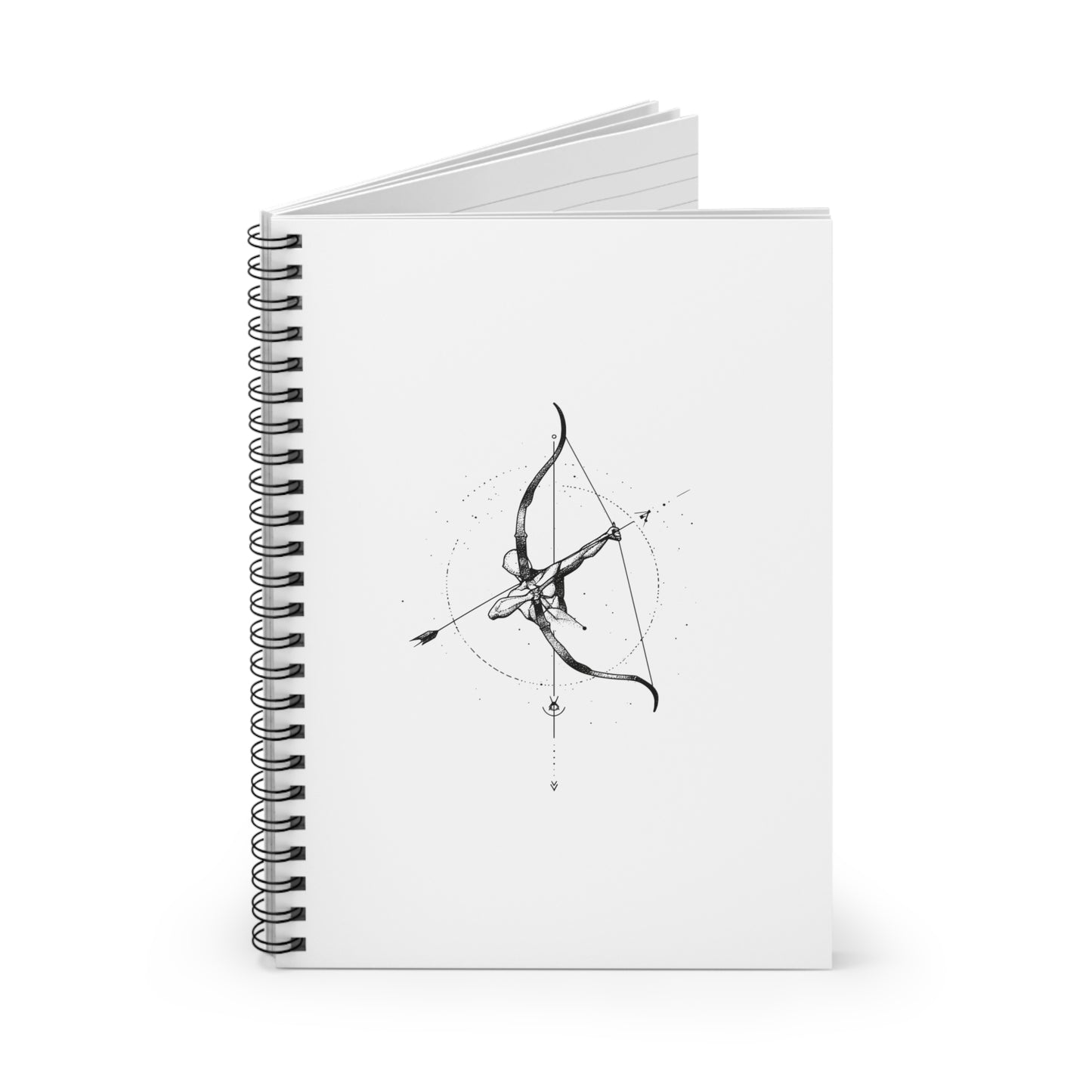 Archery-Inspired Spiral Notebook - Perfect for Journaling, Gift for Bow Enthusiasts, School Supplies, Creative Writing, And More