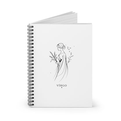 Virgo Spiral Notebook - Captivating Gift for Astrology Lovers, Journaling, School Supplies, Note-taking, Inspirational Decor