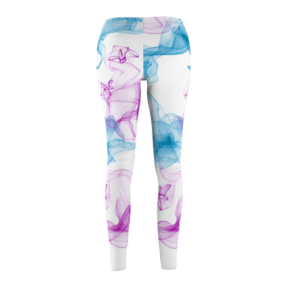 Stylish Women's Yoga Leggings with Smoke Design, Casual Wear, Fitness Apparel, Gift for Her, Active Lifestyle