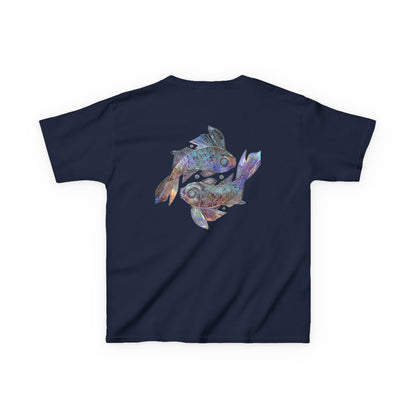 Water Element Pisces Kids Tee | ♓ Dream Flow | Psychedelic Youth Shirt