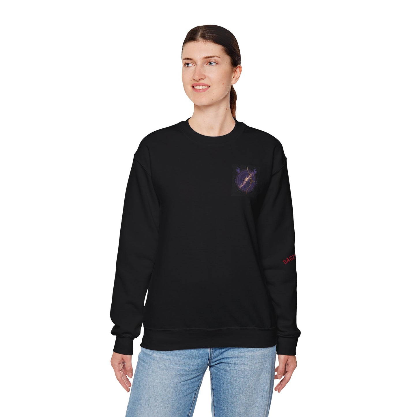Cosmic Archery Sweatshirt | Unisex Heavy Blend™ Crewneck | Perfect for Gamers, Archery Fans, Space Lovers, Birthdays, and Holidays