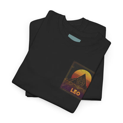 Retro Leo T-Shirt, Unisex Cotton Tee, Zodiac Gift, Astrology Shirt, Horoscope Apparel, Birthday Present