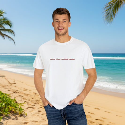 Embroidered Cancer Zodiac Unisex T-shirt, Horoscope Tee, Astrology Clothing, Star Sign Shirt, Constellation Top