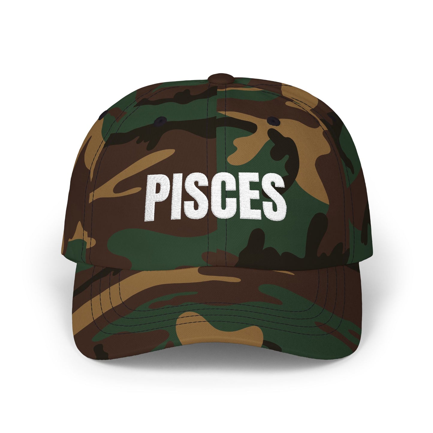 Pisces Dad Cap — Embroidered Zodiac Baseball Hat