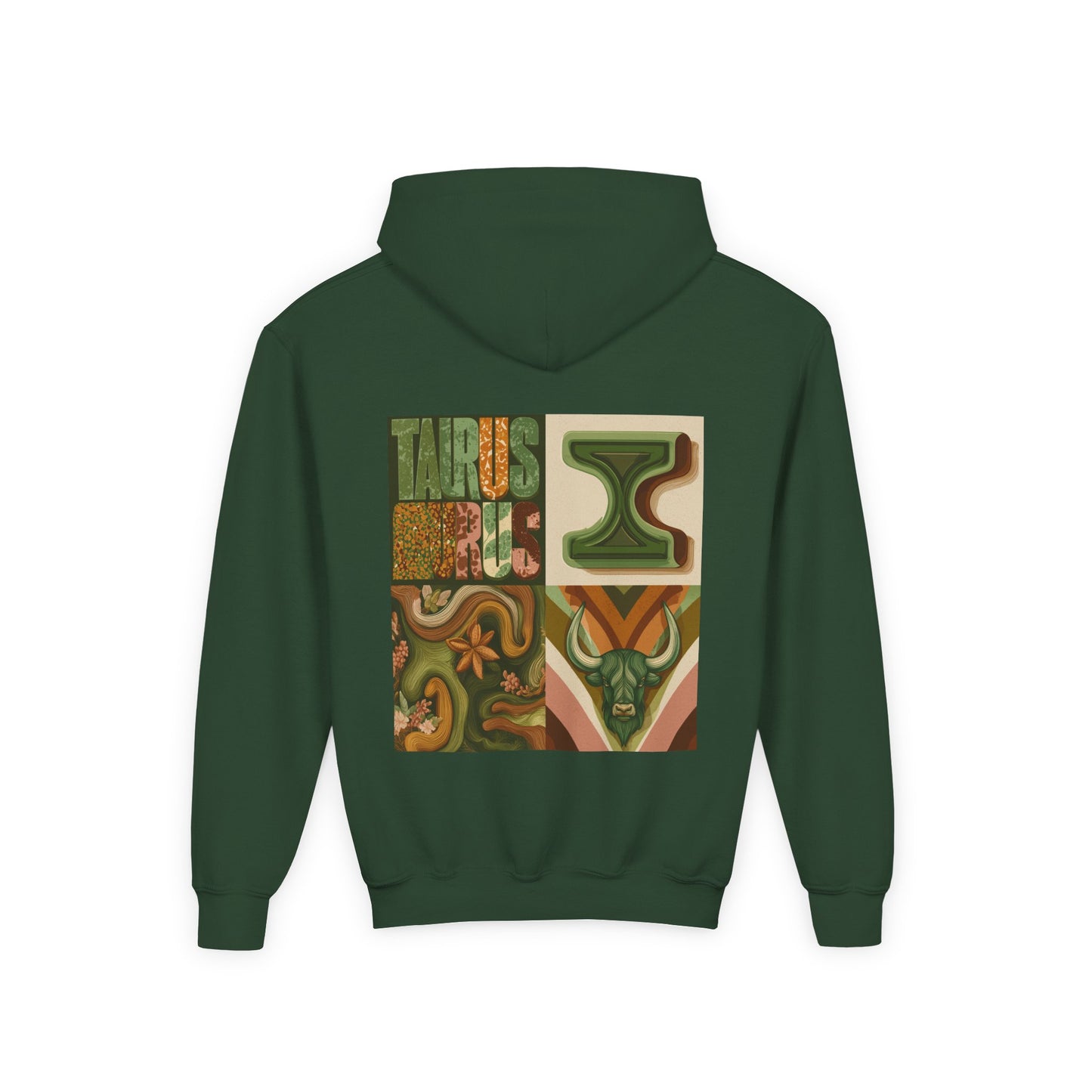 Taurus Hooded Sweatshirt | Youth Heavy Blend | Zodiac Astrology Gift, Astrology Hoodie for Kids, Taurus Apparel, Birthday Gift, [...]
