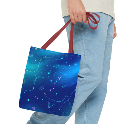 Celestial Tote Bag, Cosmic Tote, Universe Shopper, Astral Bag, Galaxy Gift, Starry Accessory