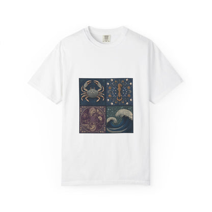 Ocean-Inspired Graphic T-Shirt for Nature Lovers, Beach Vibes, Summer Apparel, Astrology Gift, Unisex Casual Wear