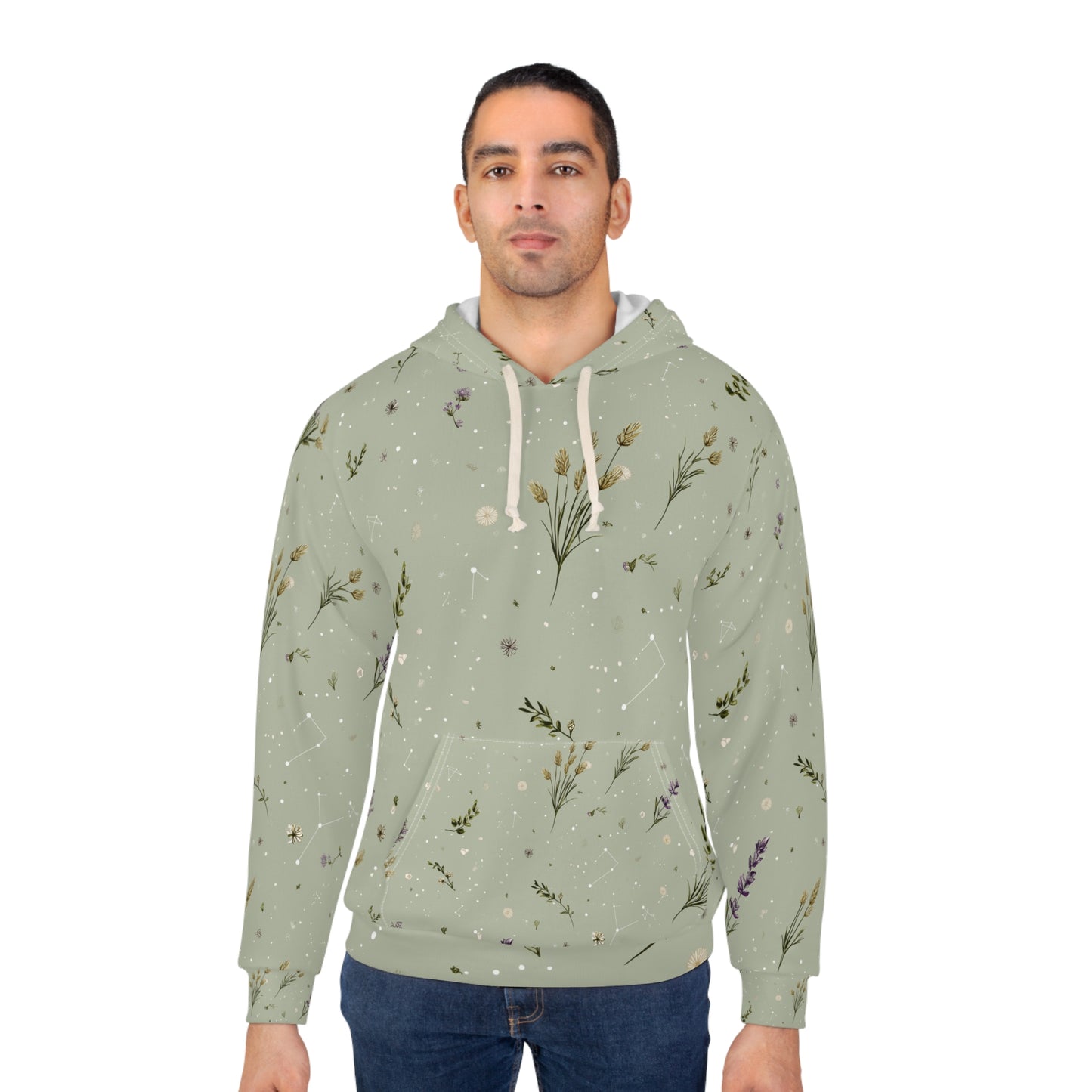 Floral Print Unisex Hoodie | Cozy Nature-Inspired Pullover | Great for Spring, Outdoor Adventures, Gifts, Casual Wear, Floral Lover