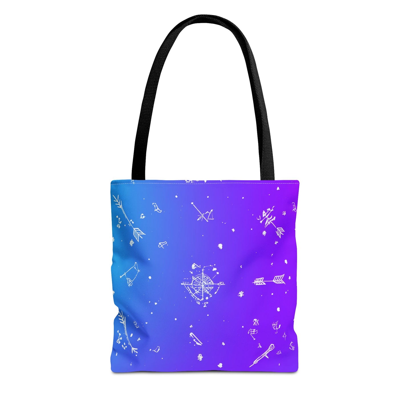 Cosmic Dreams Tote Bag, Starry Pattern Bag, Space Lover Tote, Colorful Shopping Bag, Galaxy Art Handbag