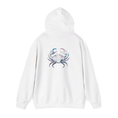 Water Element Cancer Unisex Hoodie | ♋ Cozy Crab | Psychedelic Zodiac Sweatshirt