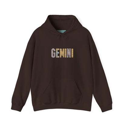 Gemini Zodiac Sweatshirt, Astrology Gift for Birthdays, Astrology Hooded Sweatshirt, Star Sign Apparel, Unisex Astrology Hoodie