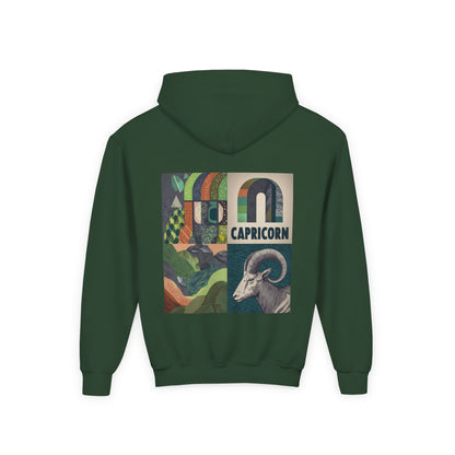 Capricorn Youth Hoodie, Zodiac Sweatshirt, Astrology Gift for Teens, Birthday Present, Cozy Layer for Celebrations