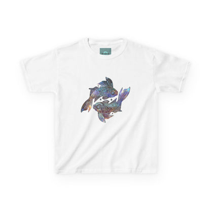 Water Element Pisces Kids Tee | ♓ Mystical Fish | Psychedelic Youth Shirt
