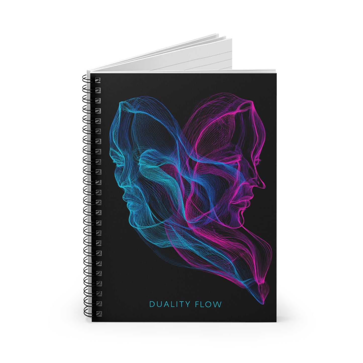 Air Element Gemini Notebook | ♊ Duality Flow | Psychedelic Spiral Journal