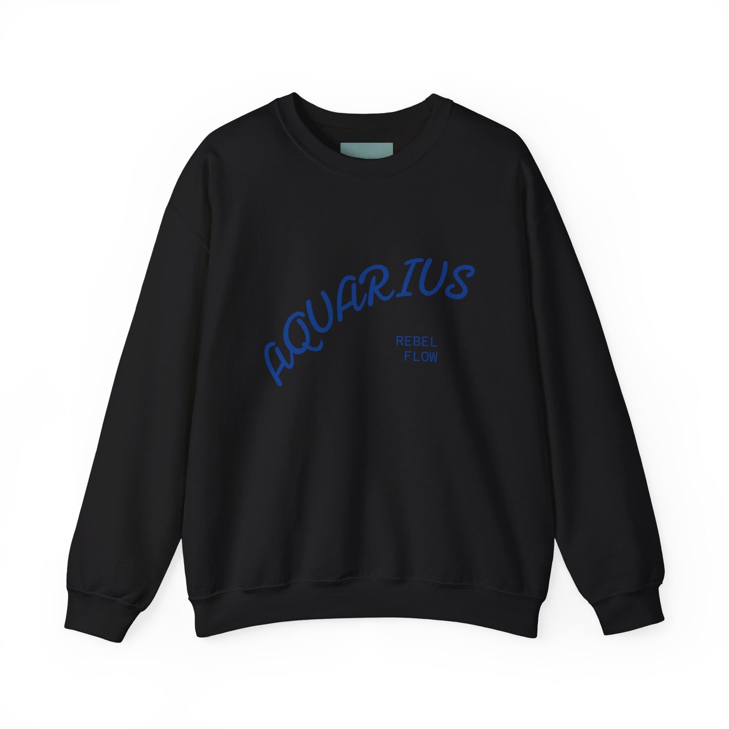 Air Element Aquarius Crewneck Sweatshirt | ♒ Rebel Flow | Psychedelic Zodiac Apparel