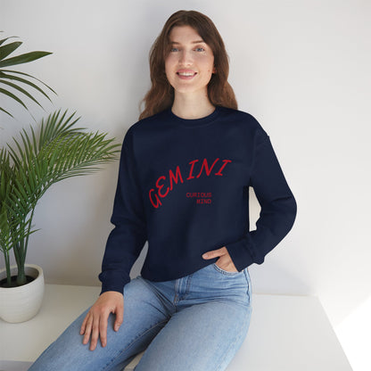 Gemini Zodiac Unisex Sweatshirt, Horoscope Astrology Gift, Twin Sign Graphic Jumper, Birthday Present, Celestial Constellation Clothing,
