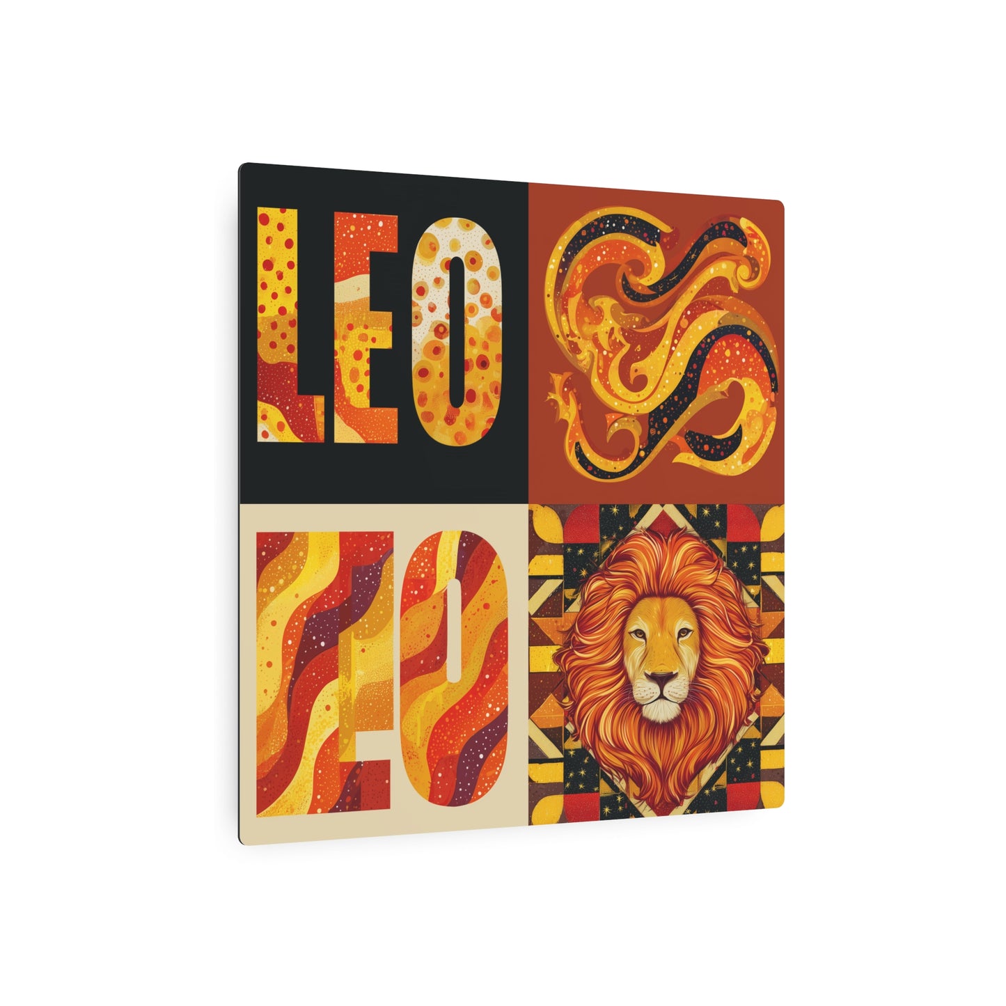 Leo Metal Art Sign, Zodiac Decor, Astrological Home Decor, Lion Art, Unique Gift for Leo, Personalized Wall Art