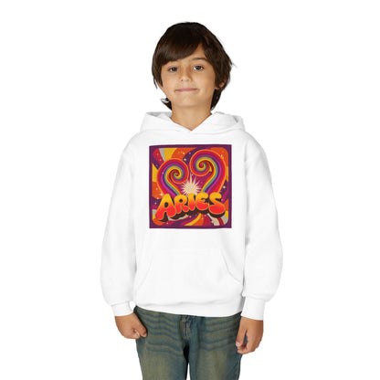 Aries Zodiac Hoodie, Youth Astrology Sweatshirt, Celestial Gift, Horoscope Apparel, Astrology Clothing, Birthday Gift for Aries