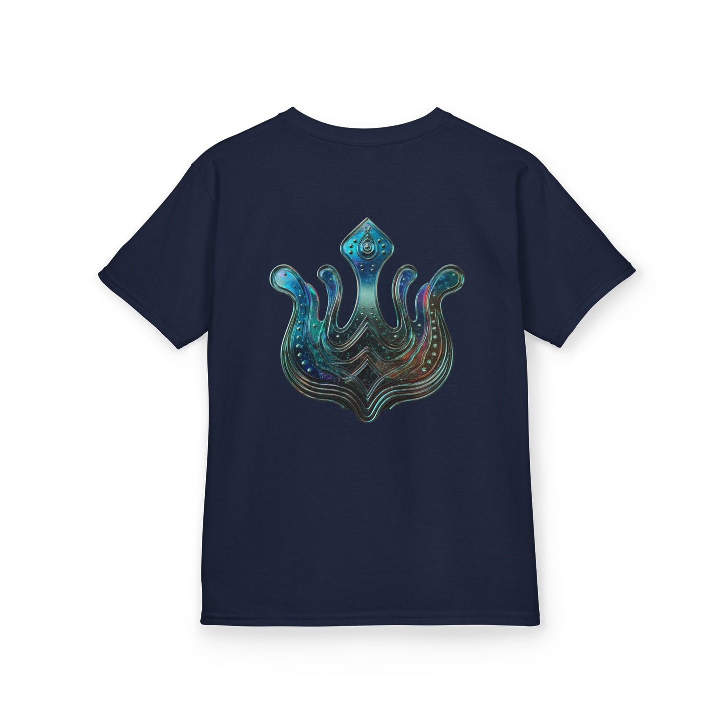 Air Element Aquarius Kids Tee | ♒ Cosmic Waves | Psychedelic Youth Shirt