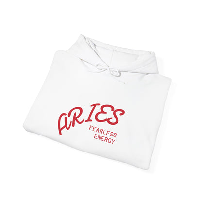 Customisable Aries Hoodie: Fearless Energy Sweatshirt for Astrology Lovers, Celestial Gift, Astrology Apparel, Cozy Hooded Sweatshirt, Zodiac Fashion