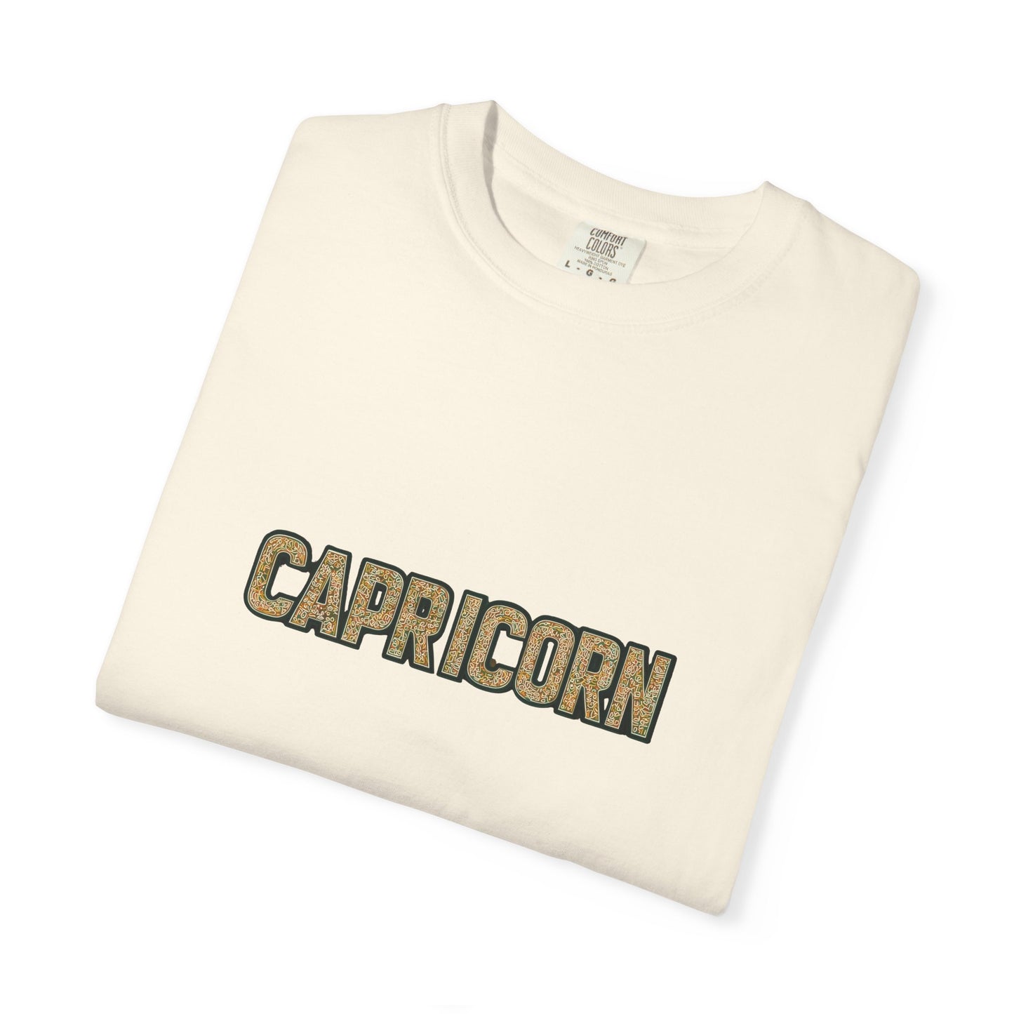 Capricorn Garment-Dyed T-Shirt, Zodiac Sign Tee, Astrology Gift, Unisex Shirt, Birthday Gift, Casual Wear