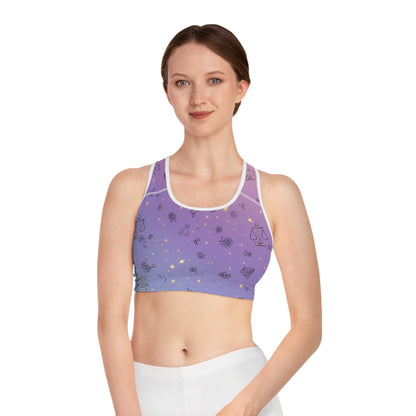 Balance & Stars Sports Bra, Cute Athleisure Top, Workout Gear, Yoga Bra, Gift for Her, Fitness Apparel
