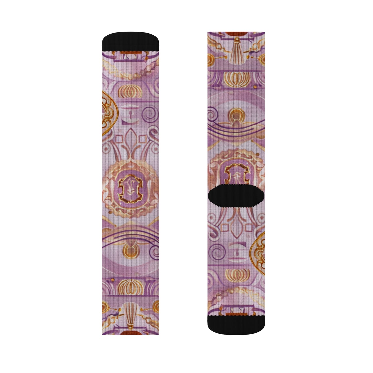 Libra Air Element Bohemian Sublimation Socks - Zodiac Harmony Balance Footwear, Astrology Gift, Celestial Justice Design