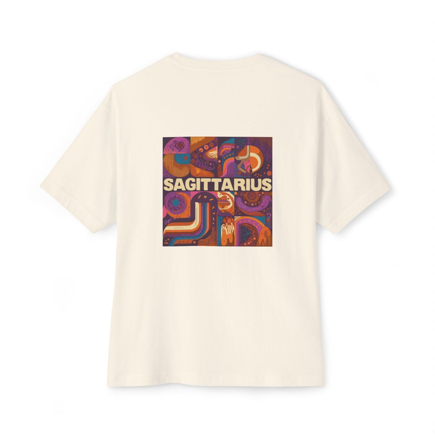 Sagittarius Oversized Boxy Tee, Astrology Shirt, Zodiac Tee, Unisex Graphic T-Shirt, Horoscope Gift, Trendy Casual Wear