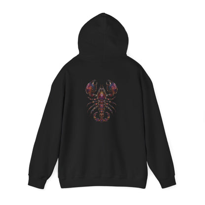 Water Element Scorpio Hooded Sweatshirt | ♏ Mystical Scorpion | Psychedelic Zodiac Hoodie