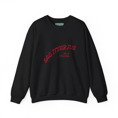 Fire Element Sagittarius Crewneck Sweatshirt | ♐ Freedom Spirit | Psychedelic Zodiac Apparel
