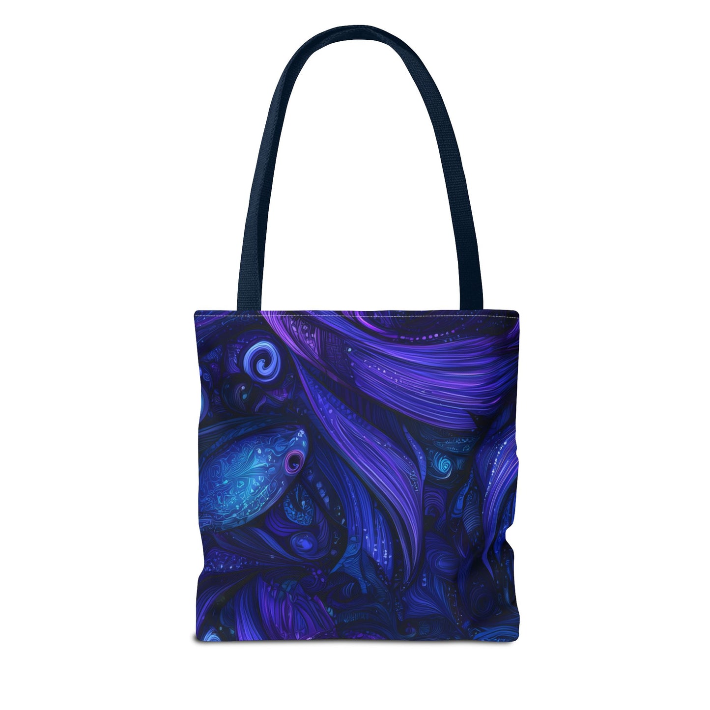 Mystical Fish Tote Bag, Bohemian Shoulder Bag, Eco-Friendly Shopping Bag, Art Lover Gift, Beach Bag, Colorful AOP Bag